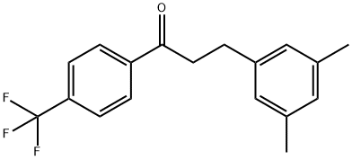 3-(3,5-DIMETHYLPHENYL)-4'-TRIFLUOROMETHYLPROPIOPHENONE Structural