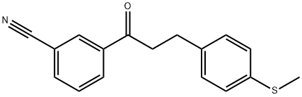 3'-CYANO-3-(4-THIOMETHYLPHENYL)PROPIOPHENONE Structural