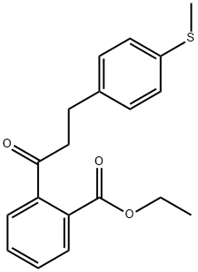 2'-CARBOETHOXY-3-(4-THIOMETHYLPHENYL)PROPIOPHENONE Structural