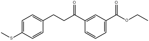 3'-CARBOETHOXY-3-(4-THIOMETHYLPHENYL)PROPIOPHENONE Structural