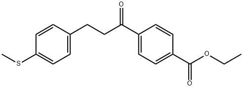 4'-CARBOETHOXY-3-(4-THIOMETHYLPHENYL)PROPIOPHENONE Structural