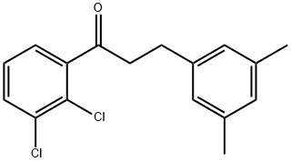 2',3'-DICHLORO-3-(3,5-DIMETHYLPHENYL)PROPIOPHENONE Structural