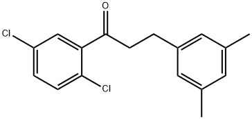 2',5'-DICHLORO-3-(3,5-DIMETHYLPHENYL)PROPIOPHENONE Structural