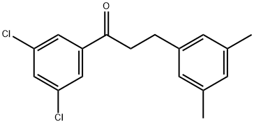 3',5'-DICHLORO-3-(3,5-DIMETHYLPHENYL)PROPIOPHENONE Structural