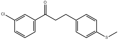 3'-CHLORO-3-(4-THIOMETHYLPHENYL)PROPIOPHENONE Structural