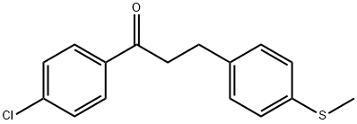 4'-CHLORO-3-(4-THIOMETHYLPHENYL)PROPIOPHENONE Structural