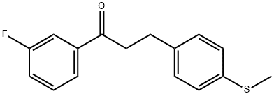 3'-FLUORO-3-(4-THIOMETHYLPHENYL)PROPIOPHENONE Structural