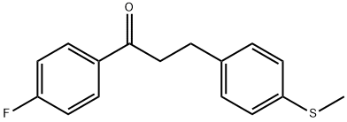 4'-FLUORO-3-(4-THIOMETHYLPHENYL)PROPIOPHENONE Structural