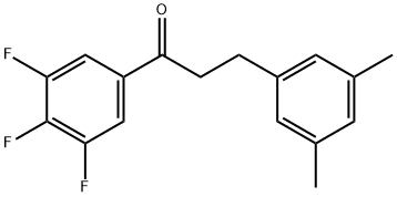 3-(3,5-DIMETHYLPHENYL)-3',4',5'-TRIFLUOROPROPIOPHENONE Structural