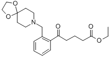 ETHYL 5-[2-[8-(1,4-DIOXA-8-AZASPIRO[4.5]DECYL)METHYL]PHENYL]-5-OXOVALERATE Structural