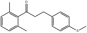 2',6'-DIMETHYL-3-(4-THIOMETHYLPHENYL)PROPIOPHENONE Structural