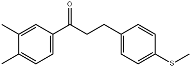 3',4'-DIMETHYL-3-(4-METHYLTHIOPHENYL)PROPIOPHENONE Structural