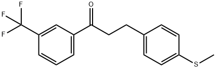 3-(4-THIOMETHYLPHENYL)-3'-TRIFLUOROMETHYLPROPIOPHENONE Structural