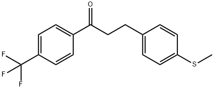 3-(4-THIOMETHYLPHENYL)-4'-TRIFLUOROMETHYLPROPIOPHENONE Structural