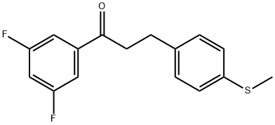 3',5'-DIFLUORO-3-(4-THIOMETHYLPHENYL)PROPIOPHENONE