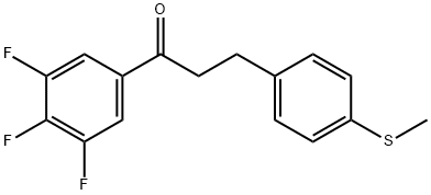 3-(4-THIOMETHYLPHENYL)-3',4',5'-TRIFLUOROPROPIOPHENONE