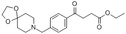 ETHYL 4-[4-[8-(1,4-DIOXA-8-AZASPIRO[4.5]DECYL)METHYL]PHENYL]-4-OXOBUTYRATE Structural