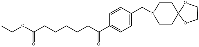 ETHYL 7-[4-[8-(1,4-DIOXA-8-AZASPIRO[4.5]DECYL)METHYL]PHENYL]-7-OXOHEPTANOATE