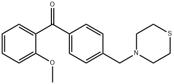 2-METHOXY-4'-THIOMORPHOLINOMETHYL BENZOPHENONE Structural