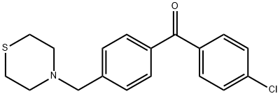 4-CHLORO-4'-THIOMORPHOLINOMETHYL BENZOPHENONE Structural