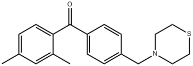 2,4-DIMETHYL-4'-THIOMORPHOLINOMETHYL BENZOPHENONE Structural