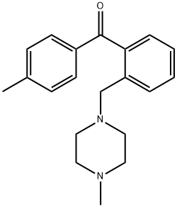 4'-METHYL-2-(4-METHYLPIPERAZINOMETHYL) BENZOPHENONE Structural