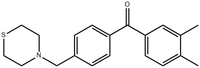 3,4-DIMETHYL-4'-THIOMORPHOLINOMETHYL BENZOPHENONE Structural