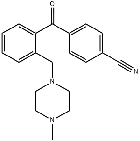 4'-CYANO-2-(4-METHYLPIPERAZINOMETHYL) BENZOPHENONE Structural