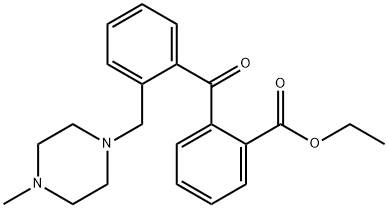 2-CARBOETHOXY-2'-(4-METHYLPIPERAZINOMETHYL) BENZOPHENONE Structural