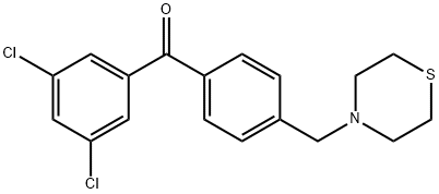 3,5-DICHLORO-4'-THIOMORPHOLINOMETHYL BENZOPHENONE