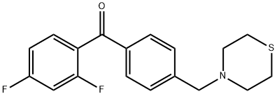 2,4-DIFLUORO-4'-THIOMORPHOLINOMETHYL BENZOPHENONE