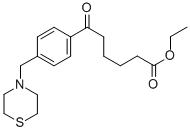 ETHYL 6-OXO-6-[4-(THIOMORPHOLINOMETHYL)PHENYL]HEXANOATE