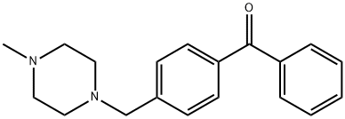 4-(4-METHYLPIPERAZINOMETHYL)BENZOPHENONE Structural