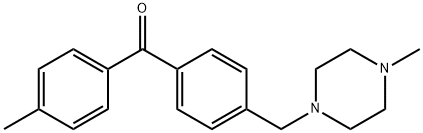 4-METHYL-4'-(4-METHYLPIPERAZINOMETHYL) BENZOPHENONE Structural