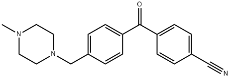 4-CYANO-4'-(4-METHYLPIPERAZINOMETHYL) BENZOPHENONE Structural