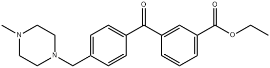 3-CARBOETHOXY-4'-(4-METHYLPIPERAZINOMETHYL) BENZOPHENONE