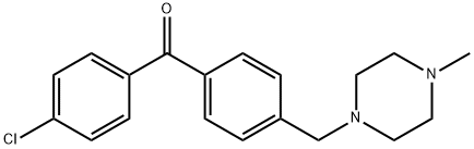 4-CHLORO-4'-(4-METHYLPIPERAZINOMETHYL) BENZOPHENONE Structural