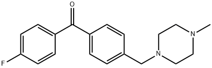 4-FLUORO-4'-(4-METHYLPIPERAZINOMETHYL) BENZOPHENONE Structural