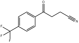 4-OXO-4-(4-TRIFLUOROMETHYLPHENYL)BUTYRONITRILE Structural