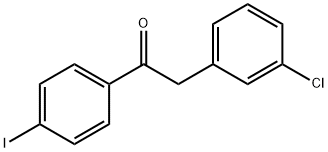 2-(3-CHLOROPHENYL)-4'-IODOACETOPHENONE Structural