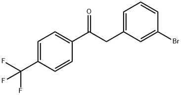 2-(3-BROMOPHENYL)-4'-TRIFLUOROMETHYLACETOPHENONE Structural