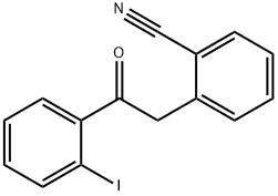 2-(2-CYANOPHENYL)-2'-IODOACETOPHENONE Structural