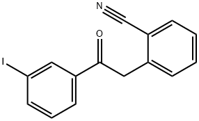 2-(2-CYANOPHENYL)-3'-IODOACETOPHENONE Structural