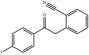 2-(2-CYANOPHENYL)-4'-IODOACETOPHENONE Structural