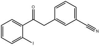 2-(3-CYANOPHENYL)-2'-IODOACETOPHENONE Structural