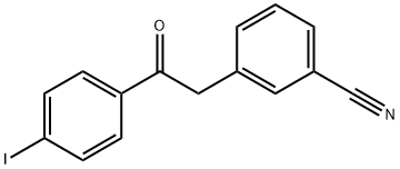 2-(3-CYANOPHENYL)-4'-IODOACETOPHENONE Structural