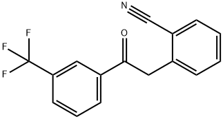 2-(2-CYANOPHENYL)-3'-TRIFLUOROMETHYLACETOPHENONE Structural