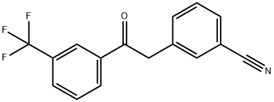 2-(3-CYANOPHENYL)-3'-TRIFLUOROMETHYLACETOPHENONE Structural