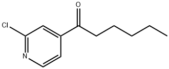 2-CHLORO-4-HEXANOYLPYRIDINE Structural