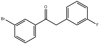 3'-BROMO-2-(3-FLUOROPHENYL)ACETOPHENONE Structural